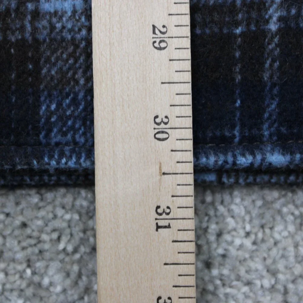 WeSC Flannel Shirt Jacket Mens 2XL Womens 3XL Blue/Brown Plaid Lined L/S Button - Picture 13 of 13